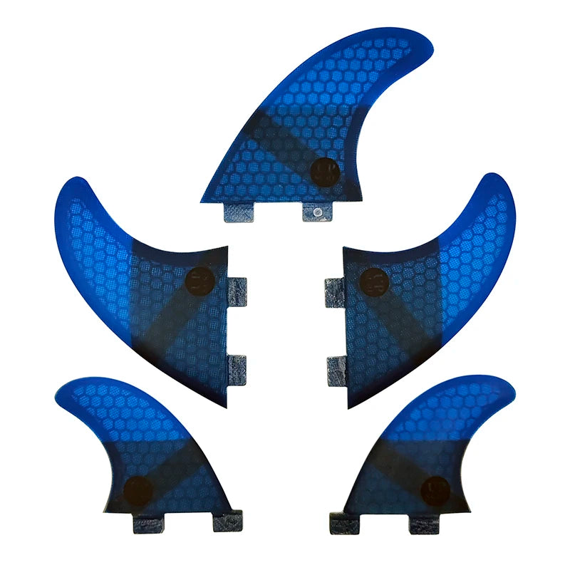 Tri-quad Fin Set UPSURF FCS Surfboard Fins G5+GL(4-5 Fins) Fiberglass Honeycomb UP Surf Fins Quilhas Surfing Accessoriea