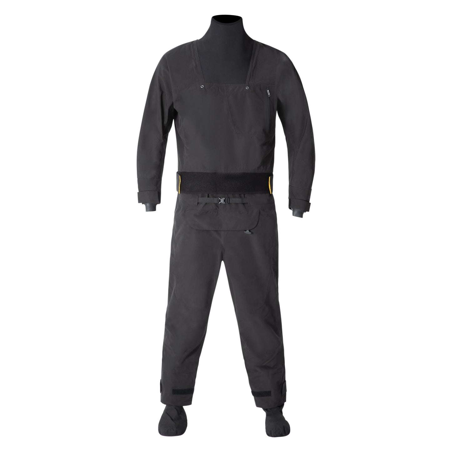 Men Drysuits Latex Cuff and Splash Collar Flatwater Paddling Waterproof Breathable Dry Suit DM32