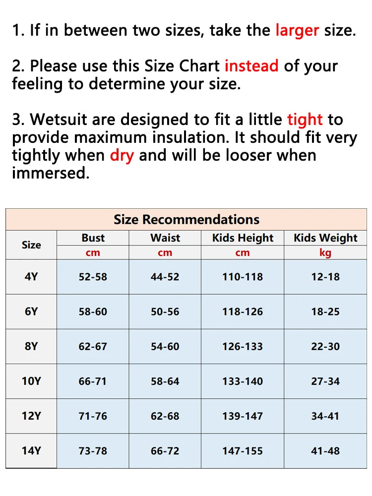 Two-Piece Neoprene Swimsuit for Kids, Professional Swimwear for Boys and Girls, Surfing Wetsuit Diving Suits, Bathing Suit