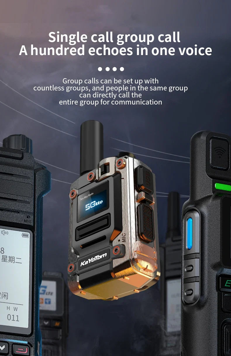 KaYoTom M08 walkie-talkie 5000km Long Talk Range 4g LTE POC Network Radio Sim Card Walkie Talkie wo way radio