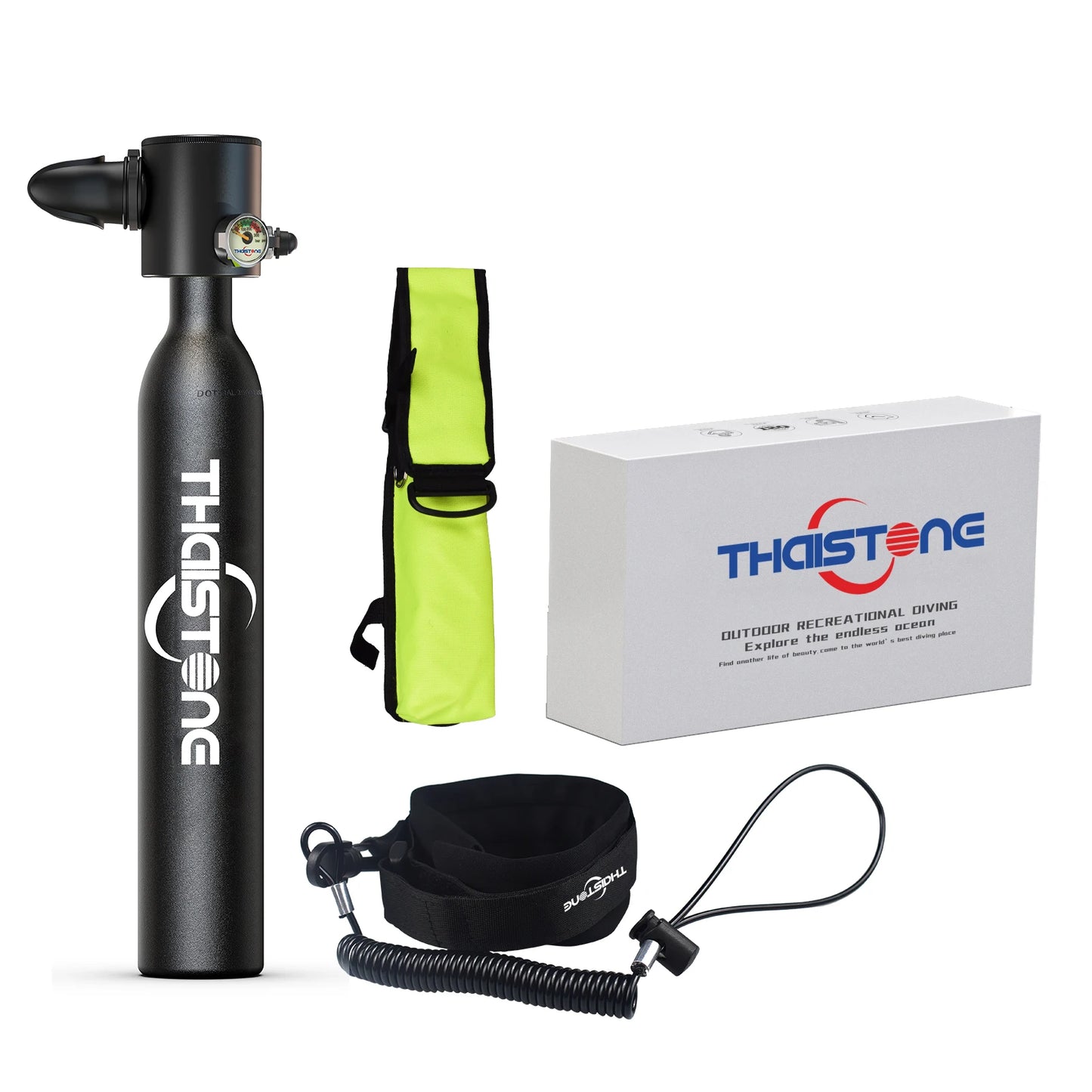 TAIITONEE-Mini Scuba Diving Oxygen Cylinder, 0.5L, 5-10 Minutes, Underwater Breathing Respirator