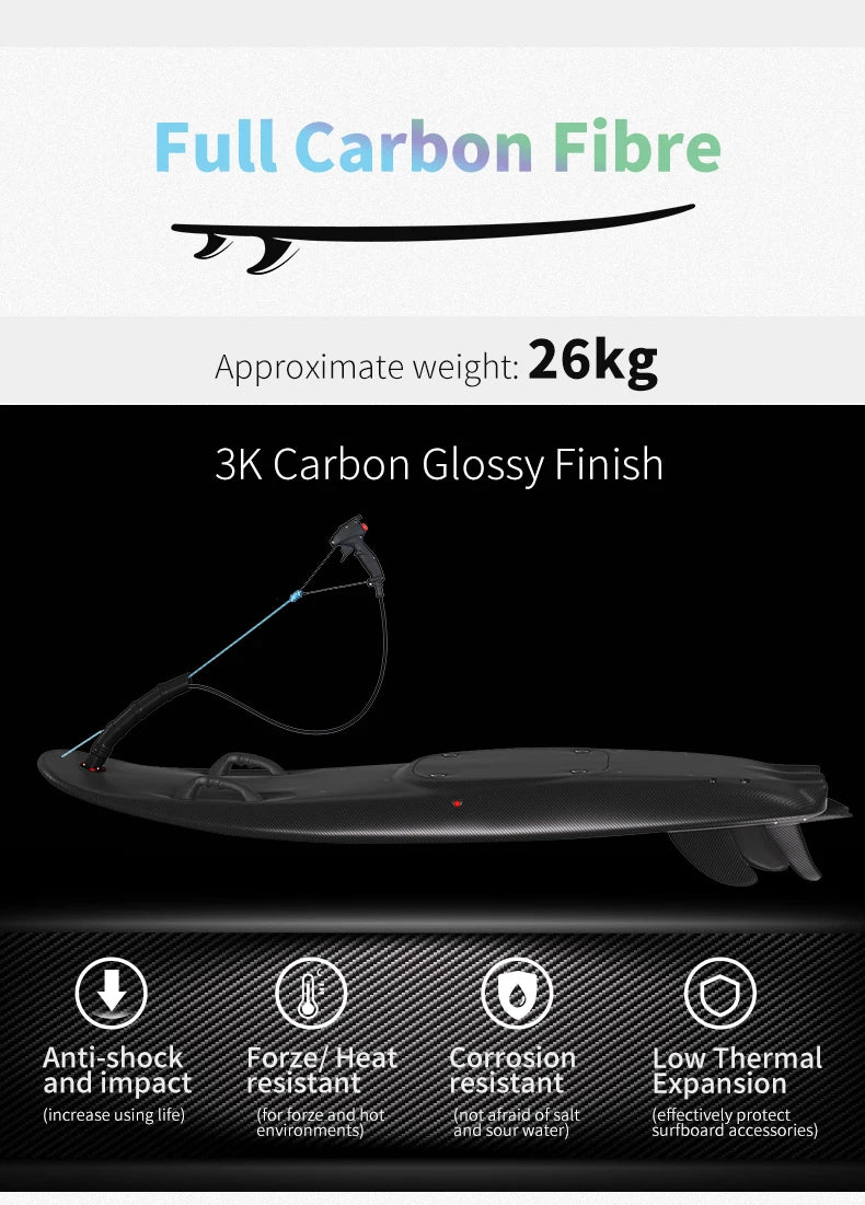 KOOTU Jet Surfboards Full Carbon Fiber Surfboards Gasoline Surfboards 109cc Power Electric Surfboards Water Surfboards