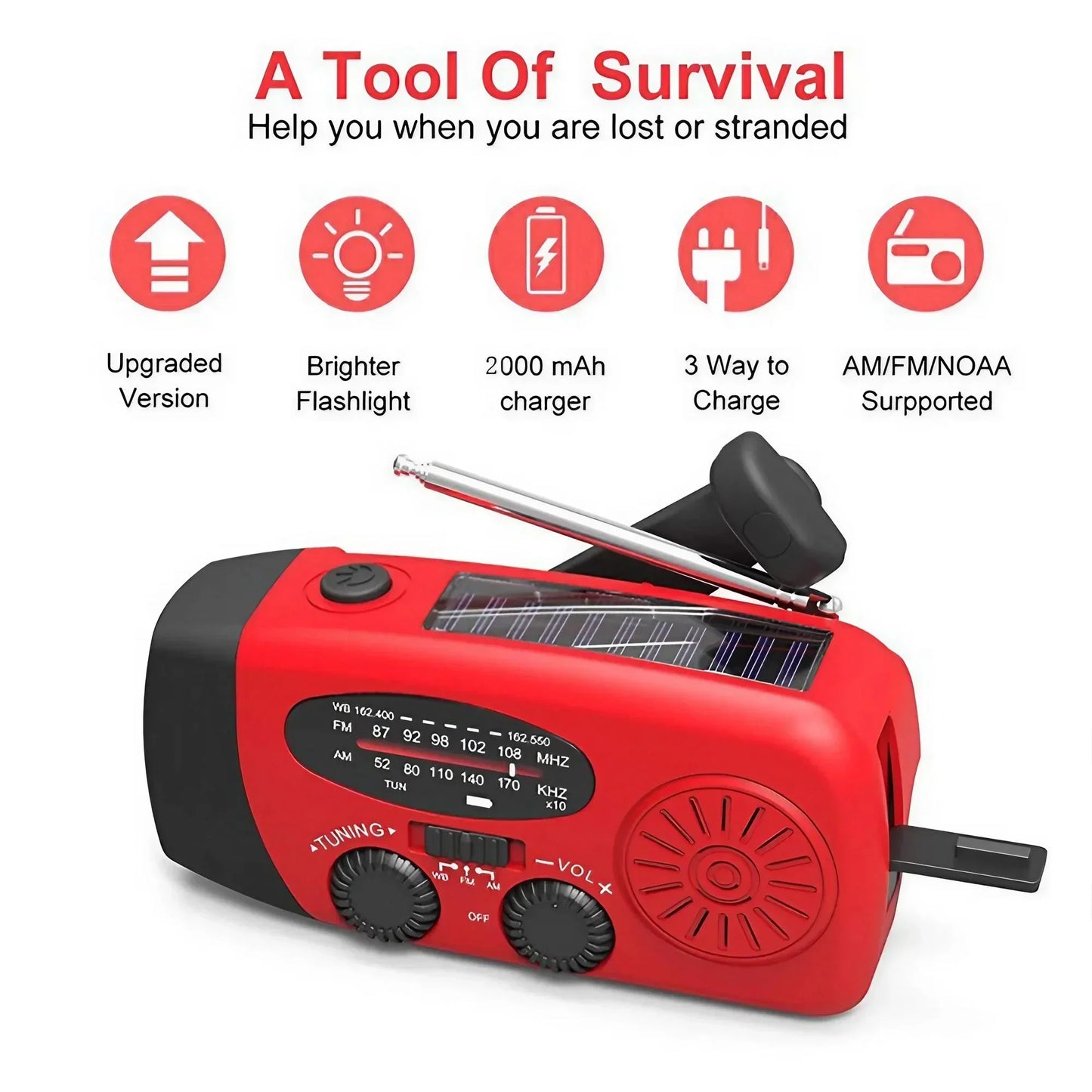 STONEGO Mini Portable Radio Handheld Rechargeable Digital FM USB TF MP3 Player Stonego Speaker Devices Supplies