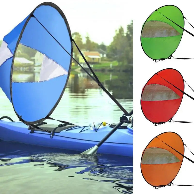 Wind Sail For Paddle Board Windsurfing Sails Paddleboard Kayak Sails With Clear Window Easy-to-Attach Paddle Board Shade Boating