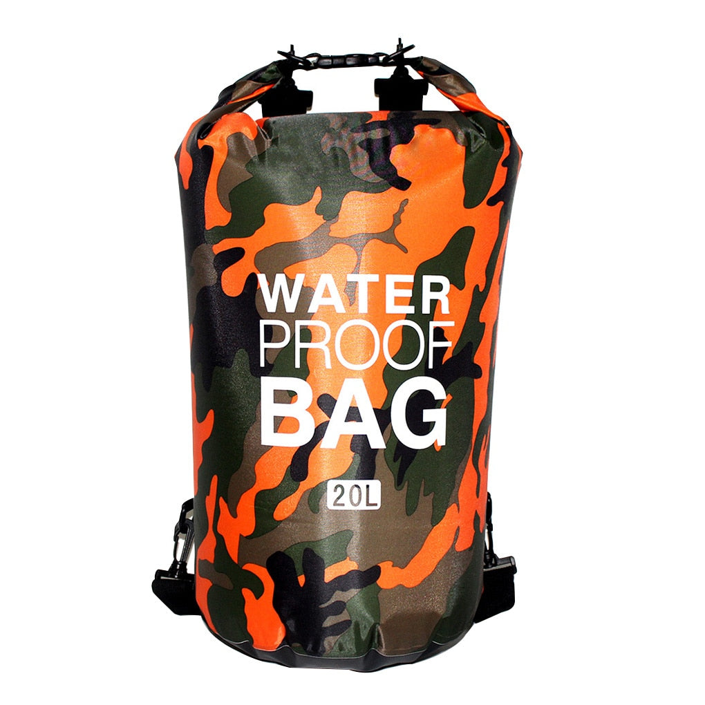 30l à prova dwaterproof água saco de natação saco seco camuflagem cores pesca barco caiaque armazenamento deriva rafting saco 2l 5l 10l 15l 20l