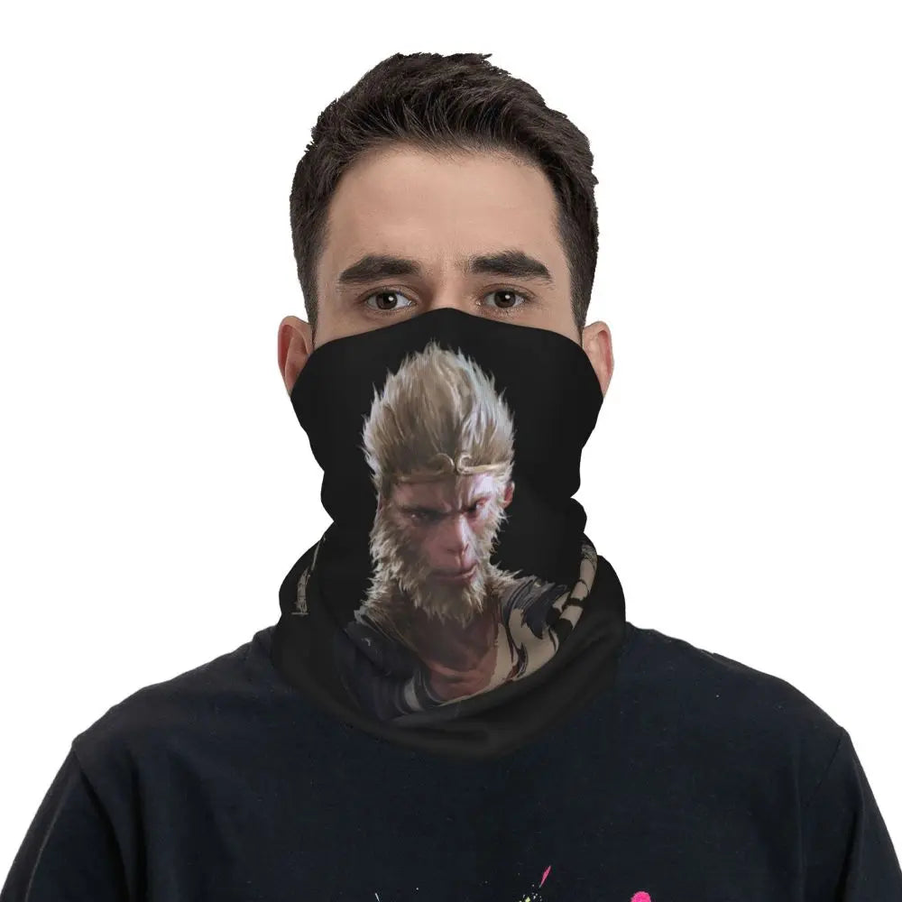 Outdoor Sports Balaclava Black Myth Wukong Monkey King Cycling Mask Breathable Face Masks Running Travel UV Protection Scarve