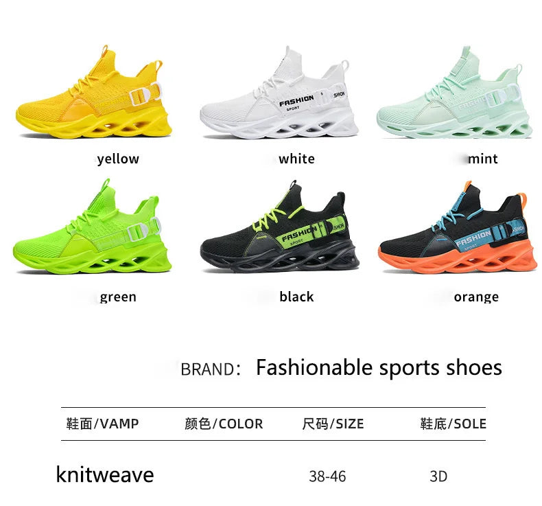 Men Shoes Breathable Fashion Mesh Running Shoes Man High Quality Unisex Light Tennis Baskets Athletic 2023 Sneakers for Men