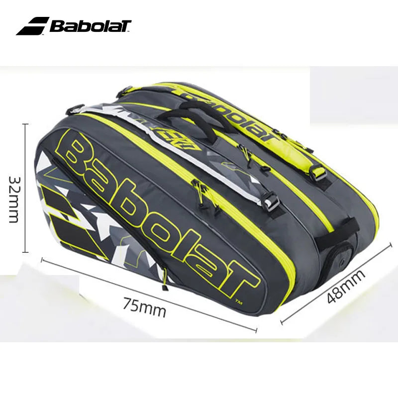 Original BABOLAT 3R 12R Tennis Bag Pure Aero Series Alcalas Tennis Raquete Backpack New Adults Men Women Tennis Court Handbag