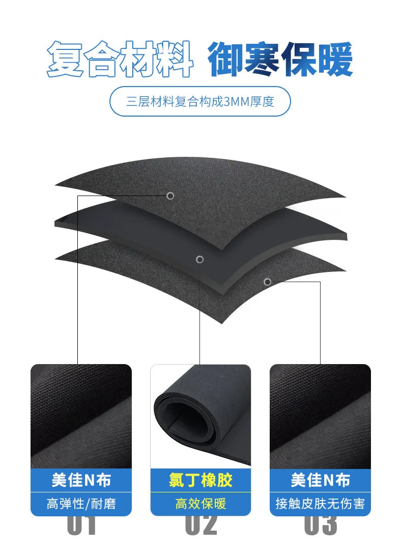 3mm Neopreno Wetsuit Surf Suit Pant Top Surfing Winter Swimwear Kitesurf Scuba Diving Suit Rash Guards Swimsuits Men Women