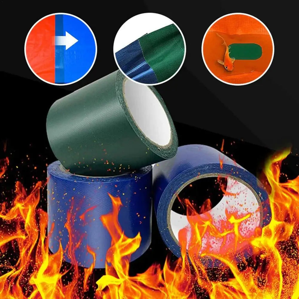 Tent Repair Canvas Awning Sail Kites Waterproof Adhesive Patches Tape Kit 3" X 16.4 Ft RV/Boat Covers Repair Tarpaulin Tape
