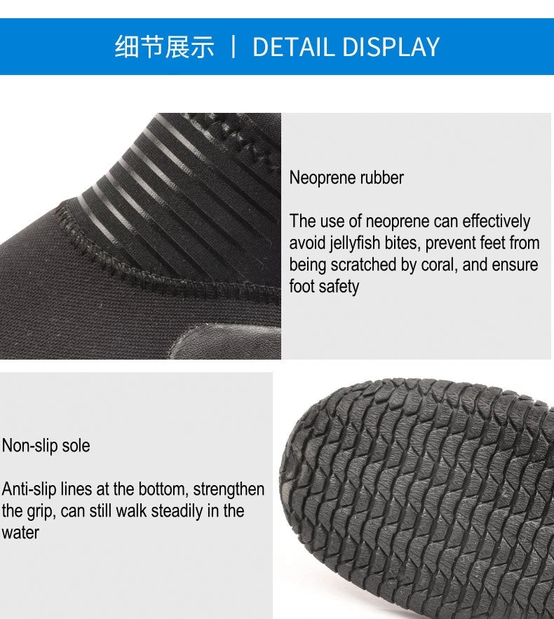 Adults Neoprene Scuba Snorkeling Water Sports Diving Shoes Waterproof Hunting Surfing Kayaking Drift WetSuit Athletic Swim Shoes