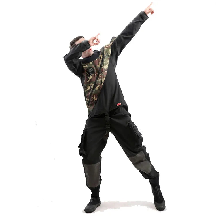 Unisex Drysuit UK Waterproof and Breathable Plus Size (L XL XXL) for Adults 5mm Wetsuits for Diving