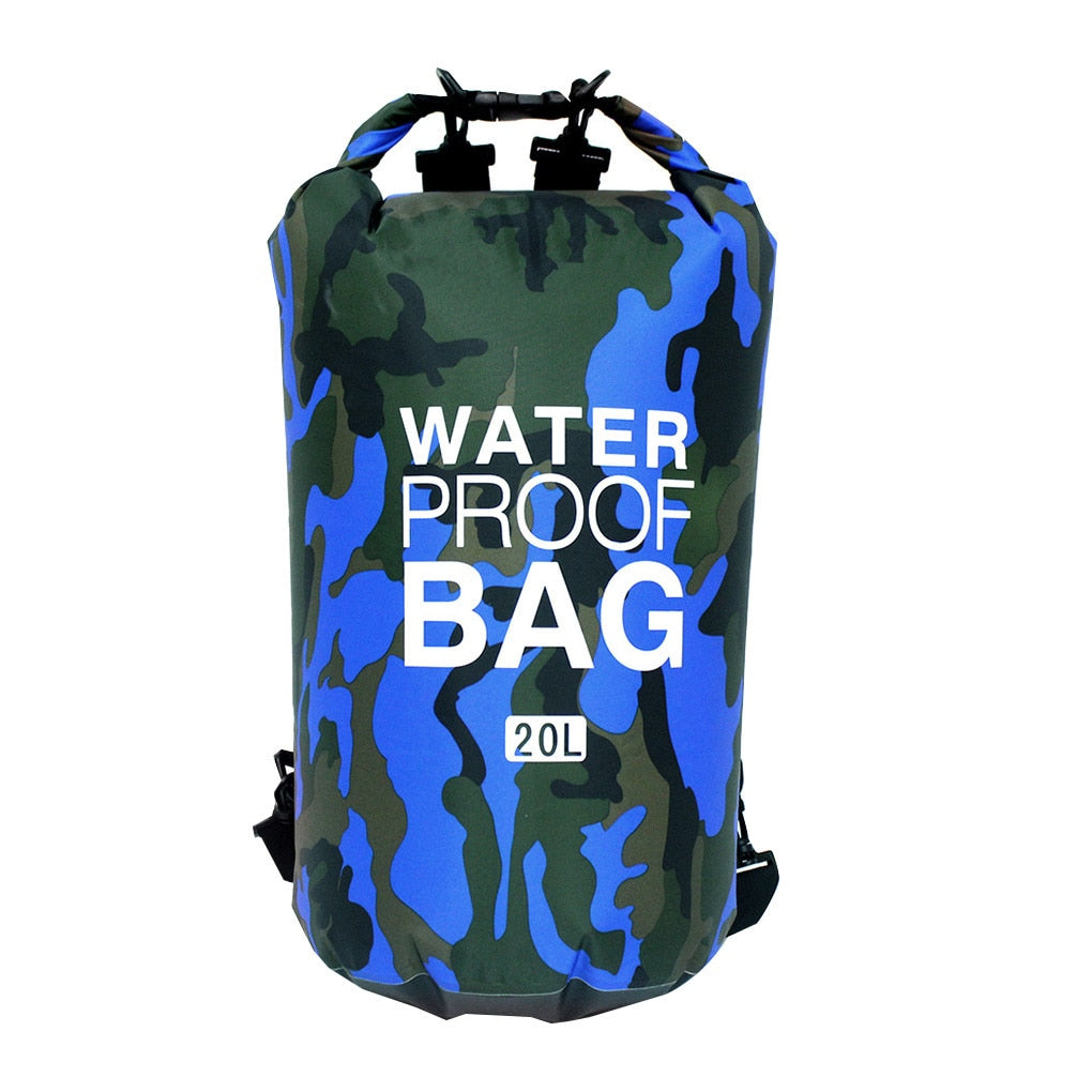 30l à prova dwaterproof água saco de natação saco seco camuflagem cores pesca barco caiaque armazenamento deriva rafting saco 2l 5l 10l 15l 20l