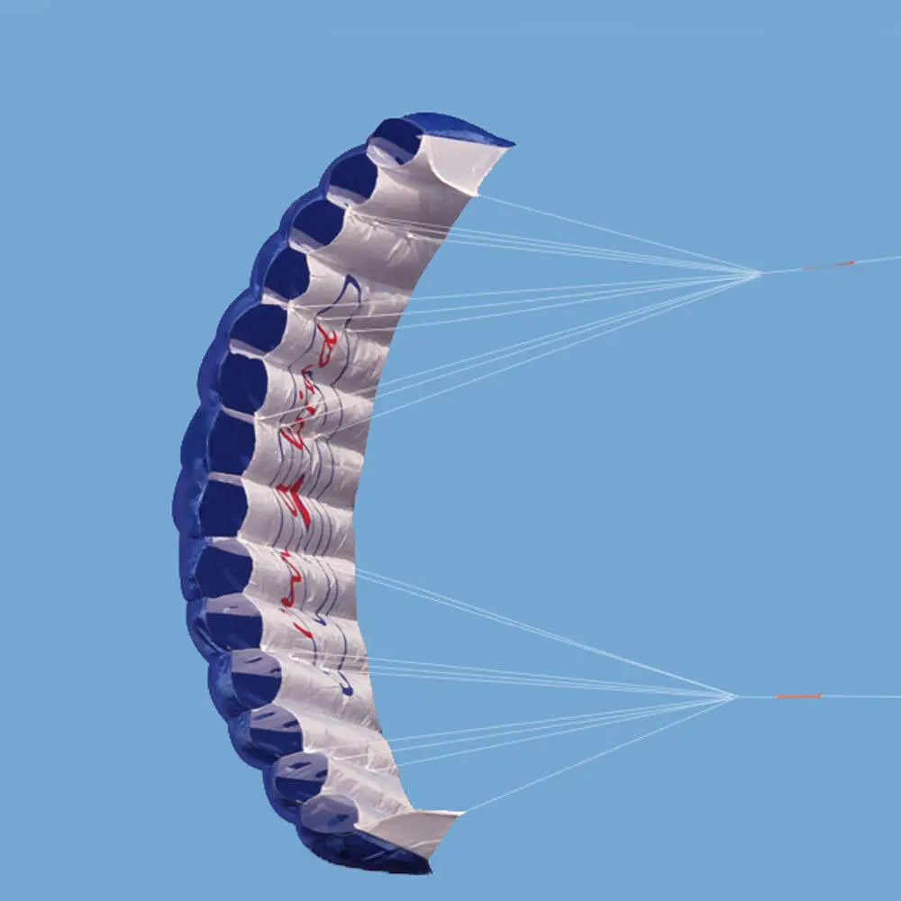 Outdoor Fun Sports Power Dual Line Stunt Parafoil Parachute Rainbow Sports Beach Kite For Beginner