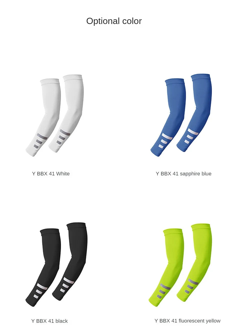 Quick-drying Arm Sleeves Night Running Reflective Sports Sleeves Ice Summer Outdoor Sports Fitness Sunscreen Sleeves Breathable