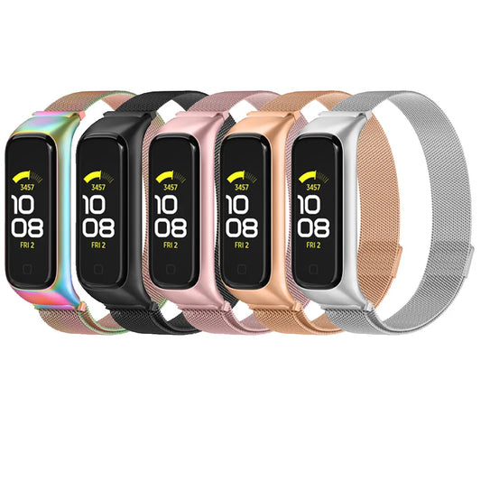 Pulseira magnética de metal elegante para samsung galaxy fit 2 pulseira de banda para samsung galaxy fit 2 pulseira de substituição