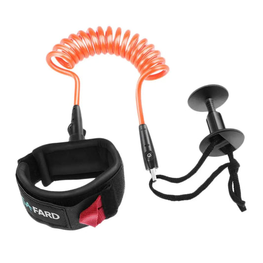 Trela profissional com alça de pulso Trela de surf Trela enrolada de 5 pés e trela de surf