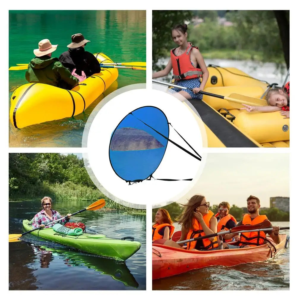 Wind Sail For Paddle Board Windsurfing Sails Paddleboard Kayak Sails With Clear Window Easy-to-Attach Paddle Board Shade Boating