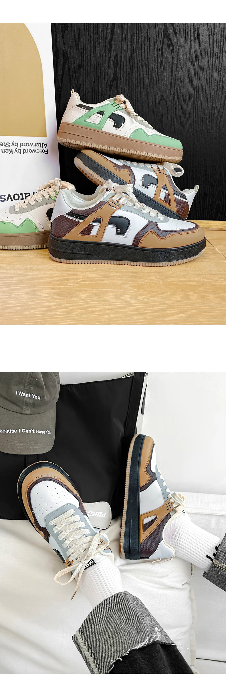 Men New Fashion Sneakers High-end Air Sports Sneakers Balance Fashion Cool Forrest Shoes Luxury Design Skateboarding Shoes