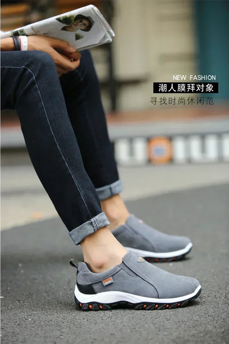 2024 New Outdoor Lightweight Men's Casual Sports Slip-on Walking Shoes Hot Selling Men's Loafers Breathable Flat Shoes for Men