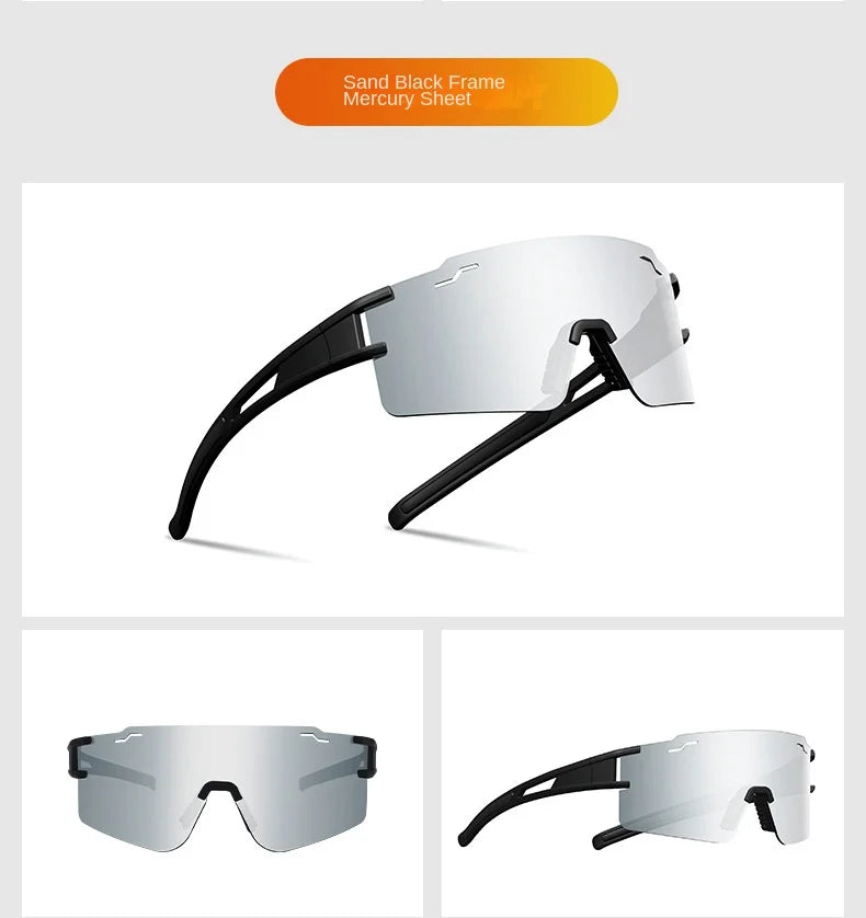 Outdoor Cycling Half Frame Glasses Sports Running Wind Sand Anti-polarized TAC Material Sports Glasses