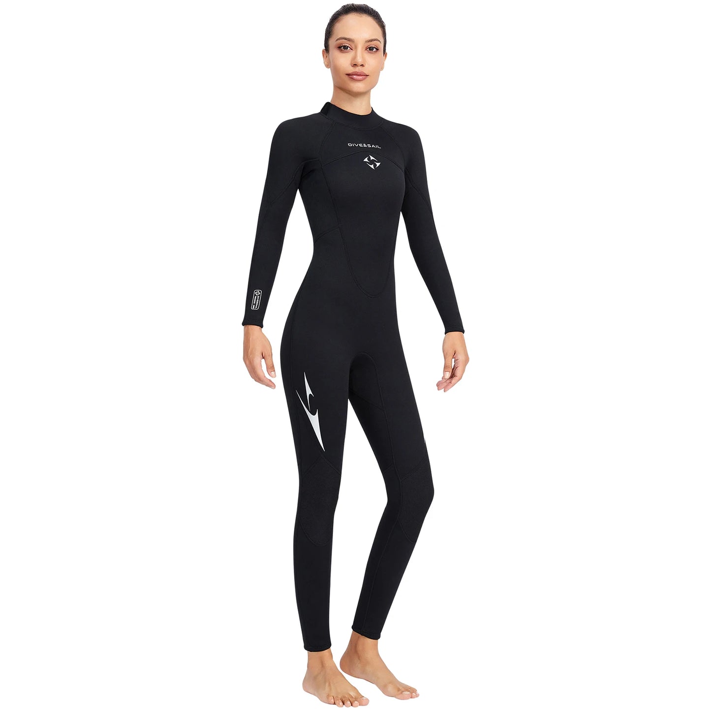 3mm Neoprene Wetsuits Full Body Women Diving Suits Scuba Snorkeling Surfing Water Sports Keep Warm Long Sleeve Diving Clothing