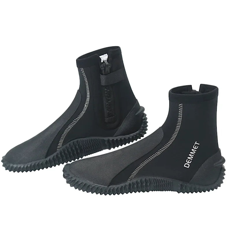 HOT Mens 5mm Neoprene Diving Boots High Upper Cold Proof Swimming Shoes for Snorkeling Surf Kayak Sailing Beach Creek 6-11SIZE