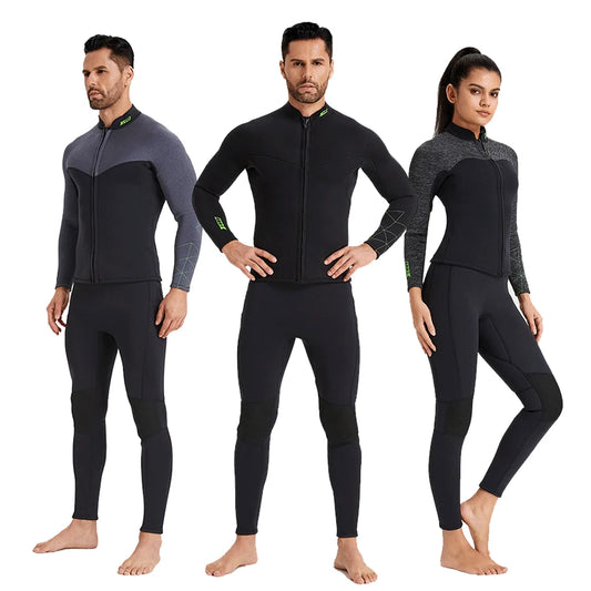 Wetsuit 3mm Neoprene Pant Top Men Women Surf Suit Scuba Diving Suit Kitesurf Swimwear Winter Spearfishing Swimsuits Rash Guards