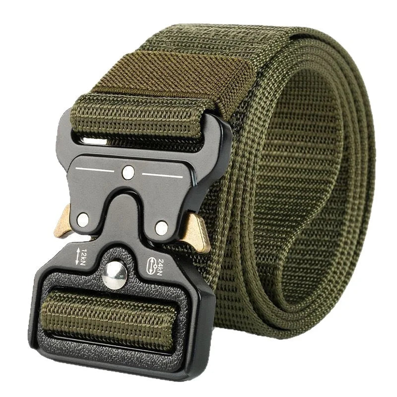 Quick Release Tactical Belt for Men Women Heavy-Duty Soft Nylon Webbing Train Lightweight Outdoor Sport Survival Accessories 