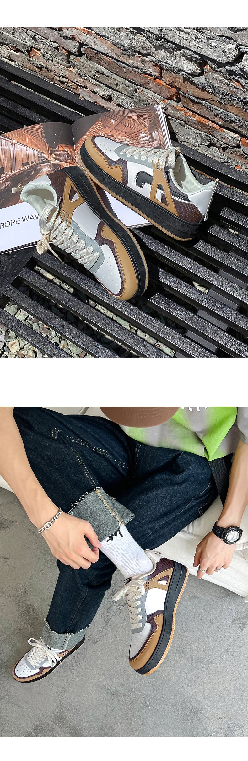 Men New Fashion Sneakers High-end Air Sports Sneakers Balance Fashion Cool Forrest Shoes Luxury Design Skateboarding Shoes