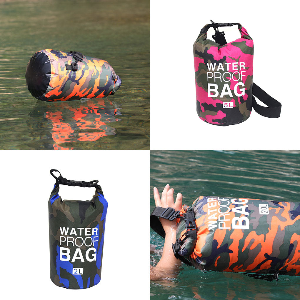 30l à prova dwaterproof água saco de natação saco seco camuflagem cores pesca barco caiaque armazenamento deriva rafting saco 2l 5l 10l 15l 20l