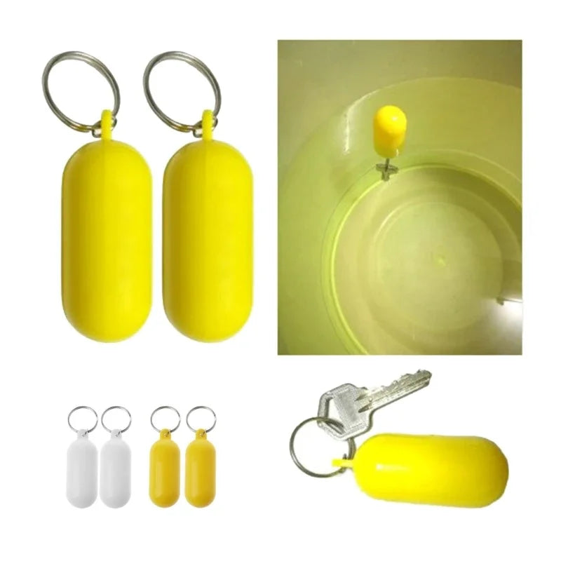 2x Kayak Floating Keyring Buoyant Key Rings Marine Sailings Boat Float Keychain
