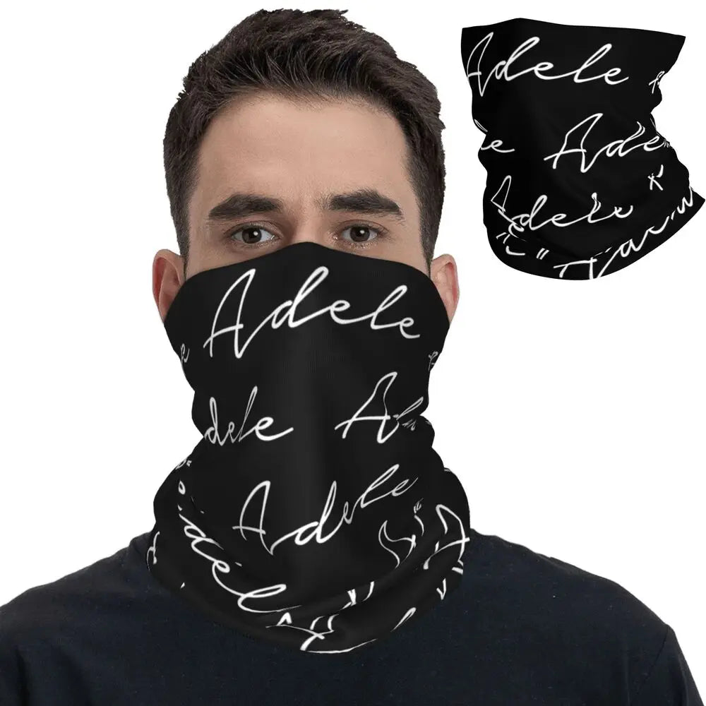 I Love Adele Bandana Neck Cover Printed Face Scarf Multi-use Cycling Scarf Hiking for Men Women Adult Washable