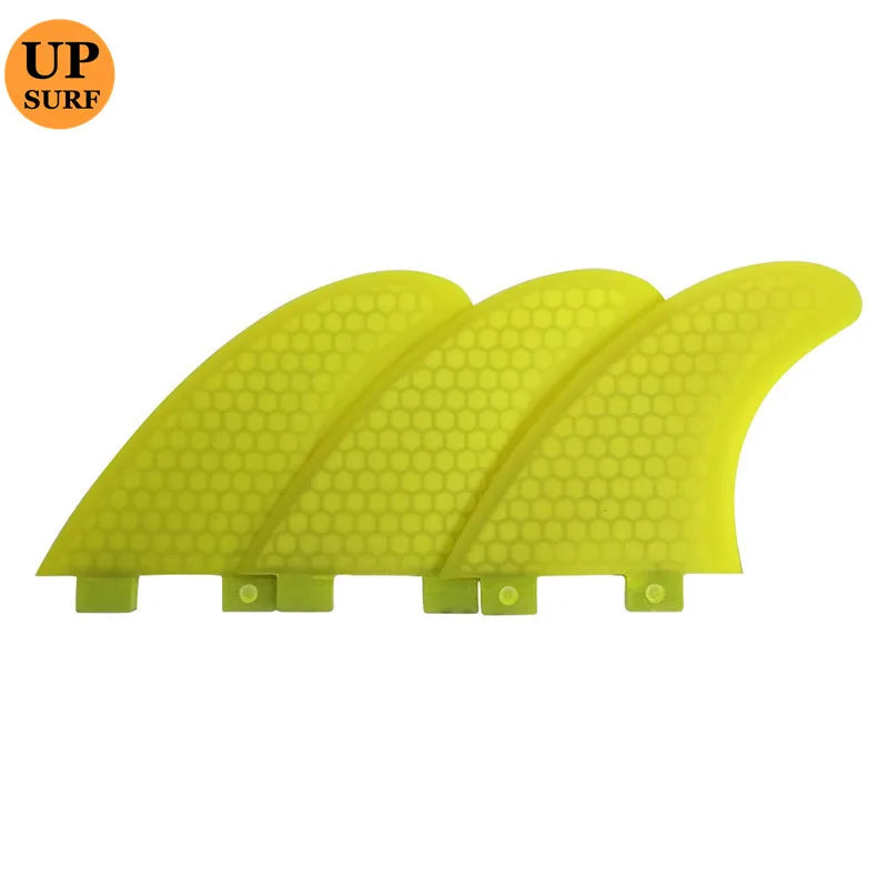 M Tri Surf Fin Fibreglass Honeycomb Surfboard Fin Double Tabs Quilla UPSURF FCS FINS G5 For Fish/Shortboard/Funboard Stabilizers