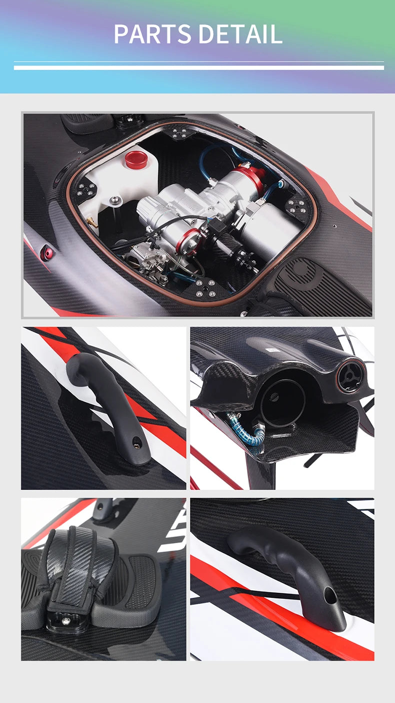 KOOTU Jet Surfboards Full Carbon Fiber Surfboards Gasoline Surfboards 109cc Power Electric Surfboards Water Surfboards