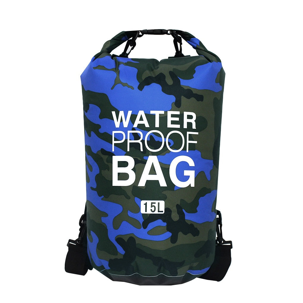 30l à prova dwaterproof água saco de natação saco seco camuflagem cores pesca barco caiaque armazenamento deriva rafting saco 2l 5l 10l 15l 20l