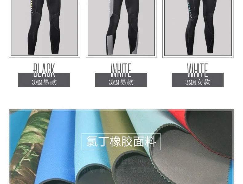 3MM Neoprene Wetsuit Men Surf Scuba Equipment Underwater Fishing Spearfishing Kitesurf Swimwear WetSuit Equipment Diving Suit