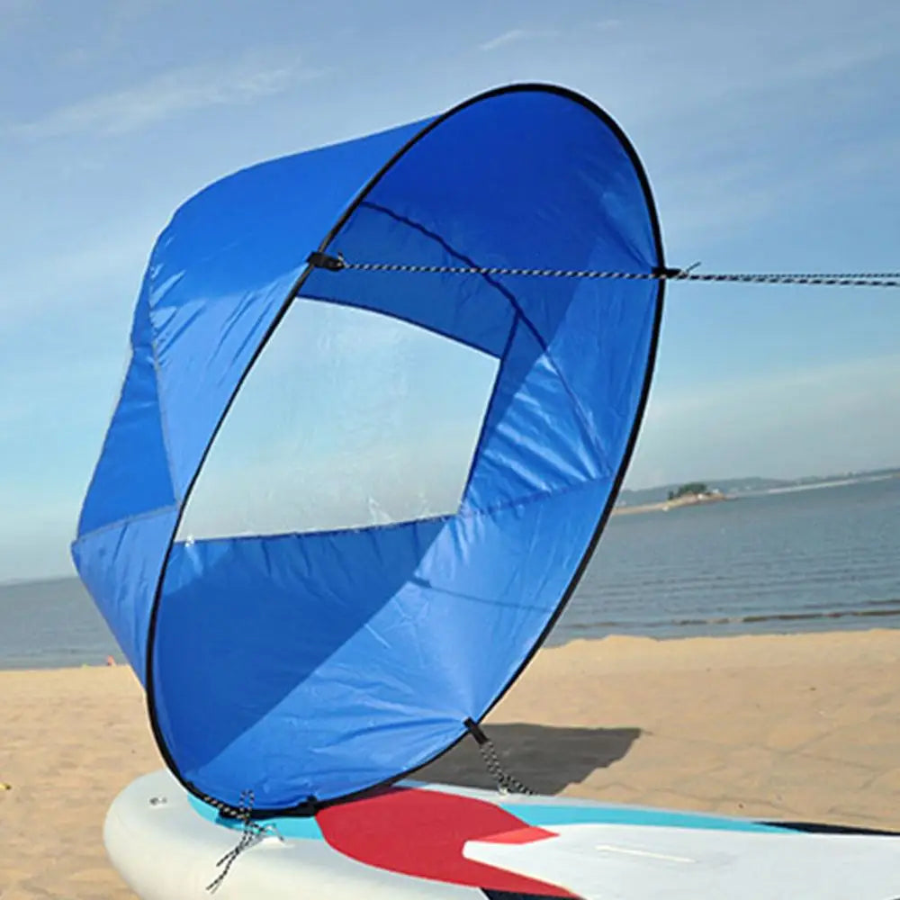42 Inch Folding Kayak Wind Paddle Sailing Popup Paddle Sail With Clear Window For Kayaks Canoes Inflatable Boats Paddle dropship