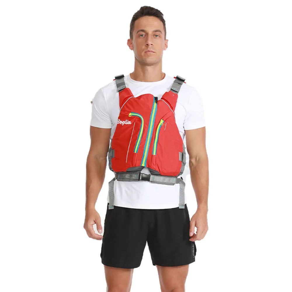 New Adult Aquatic Sports Lifejacket Drifting Fishing Swimming Buoyancy Vest Multifunctional Kayak Surfing Motorboat Lifejacket
