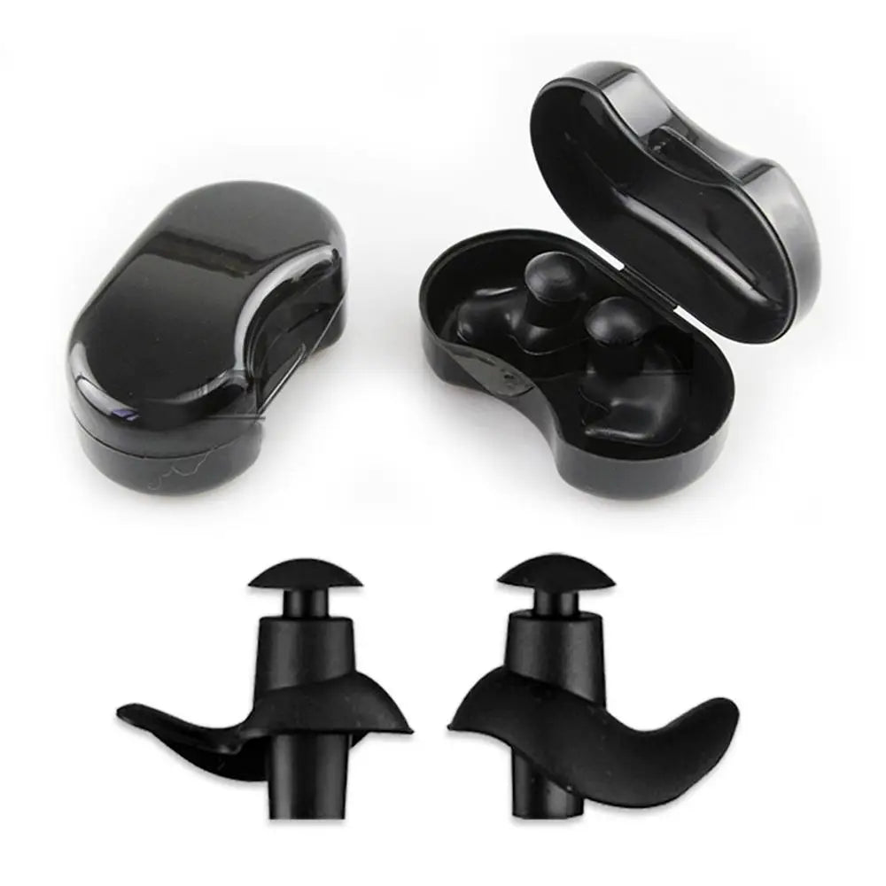 Summer Swimming Earplugs Set With Box Silicone Waterproof Anti-noise Surf Diving Outdoor Water Sports Pool Accessories