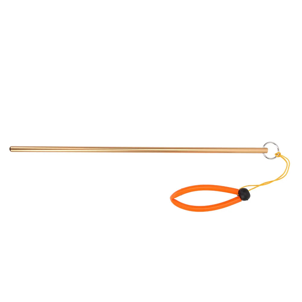 Aluminum Alloy Diving Rod Diving Rod Diving Stick Scuba Diving Aluminum Alloy Tickle Pointer Stick with Measurement & Lanyard