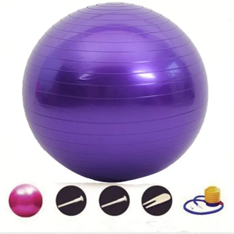45/25cm Yoga Ball Exercise Gymnastic Fitness Pilates Ball Balance Exercise Gym Fitness Yoga Core Ball Indoor Training Yoga Ball