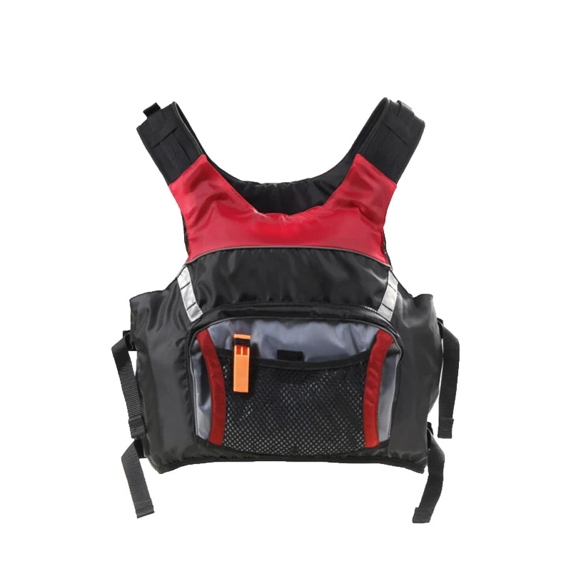 Genuine CE Approved 100N Life Jacket Men 100KG+ Big Pockets Life Vest Women PFD Swim Fish Kayak Vest Water Sport Drifting Safety