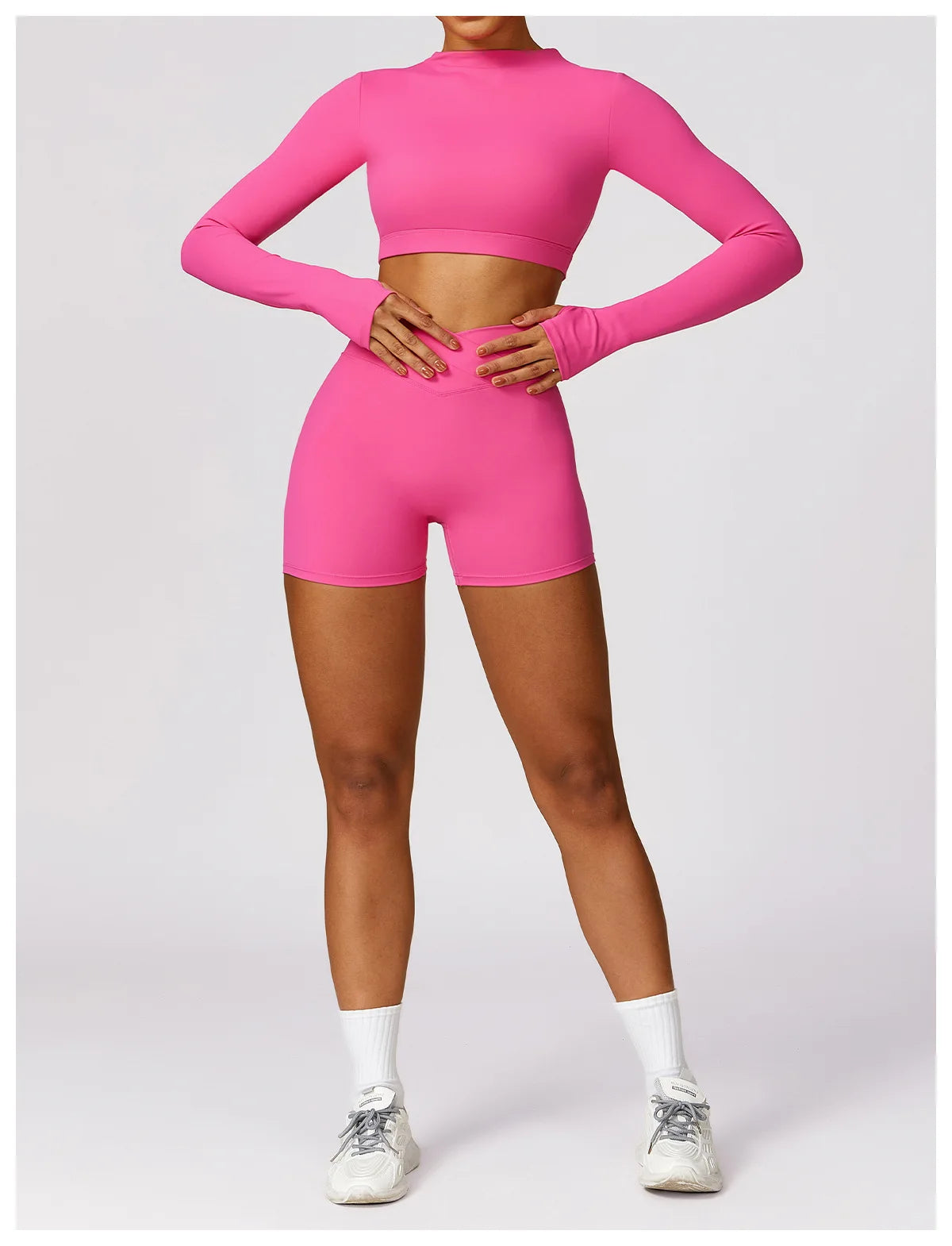 New Sexy Backless Gym Top Women Fitness Crop Yop Quick Dry Sportswear Women Workout Top Long Sleeve Yoga Clothes With chest pads