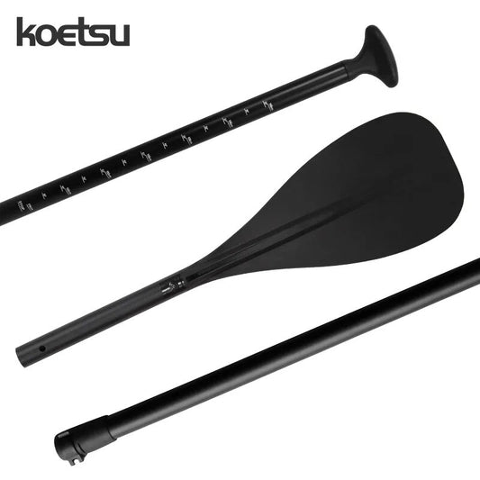 KOETSU Children's Paddle Aluminum Alloy Adjustable Pulp Inflatable SUP Surfing Paddle Rubber Boat Paddle Applicable Below 1.55M