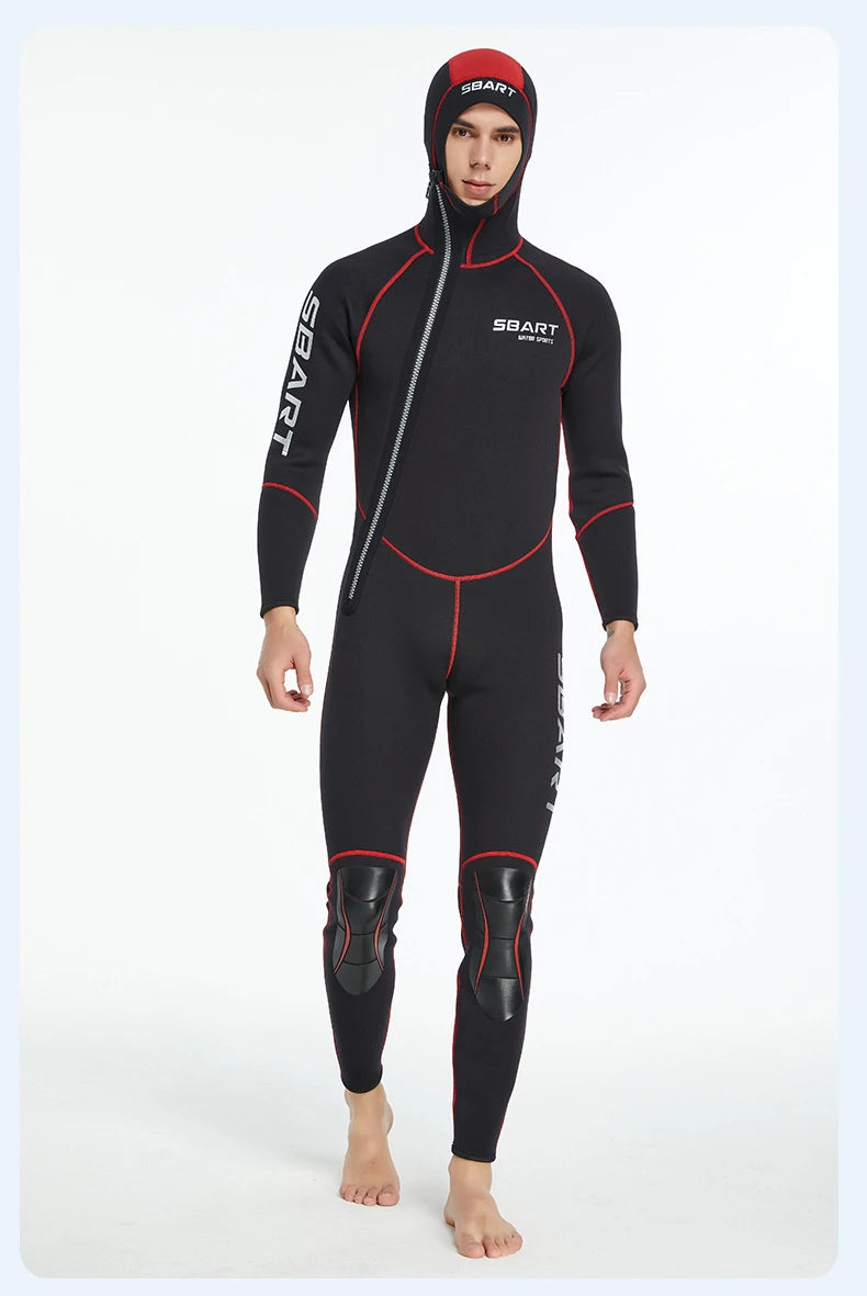 Neopreno Wetsuit Surf Suit 3mm Man Kitesurf Scuba Diving Suit Winter Swimwear Hooded Wetsuit Fullbody Swimsuits Male Rash Guards