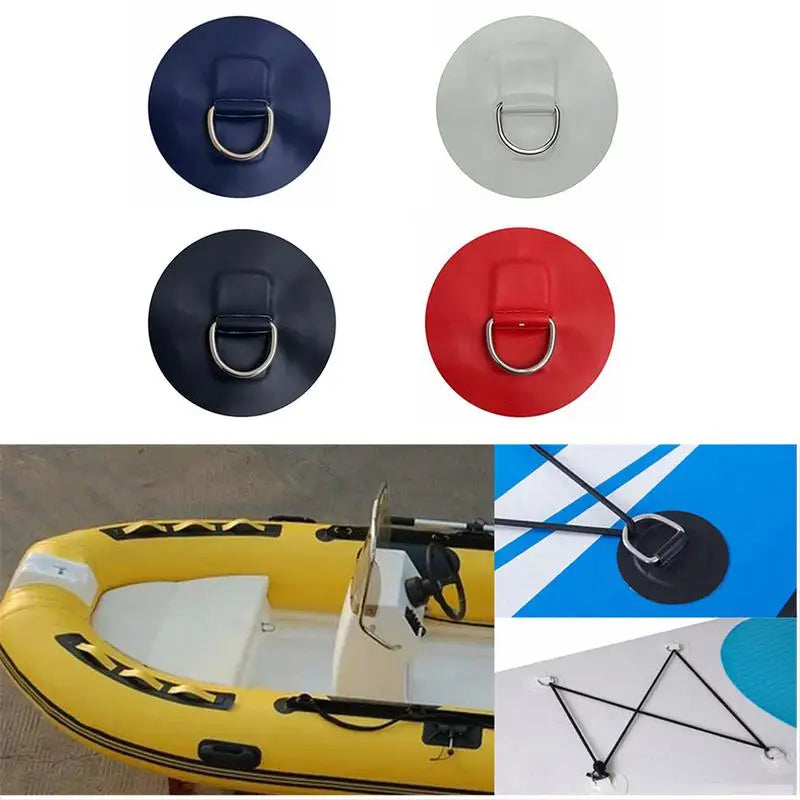 Surfboard Dinghy Boat PVC Patch With Stainless Steel D Ring high quality For Dinghys Kayak Surfboard Paddle Board Accessories