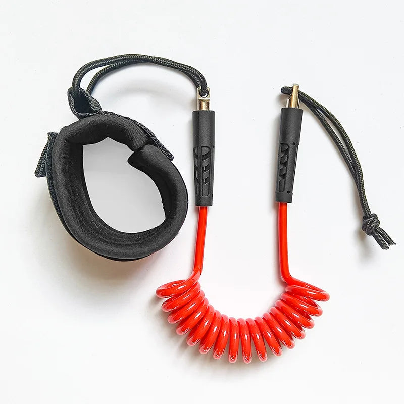 Surfboard accessories Surfboard elastic retractable safety hand rope wakeboard raft kayak lifesaving TPU rotatable wrist strap