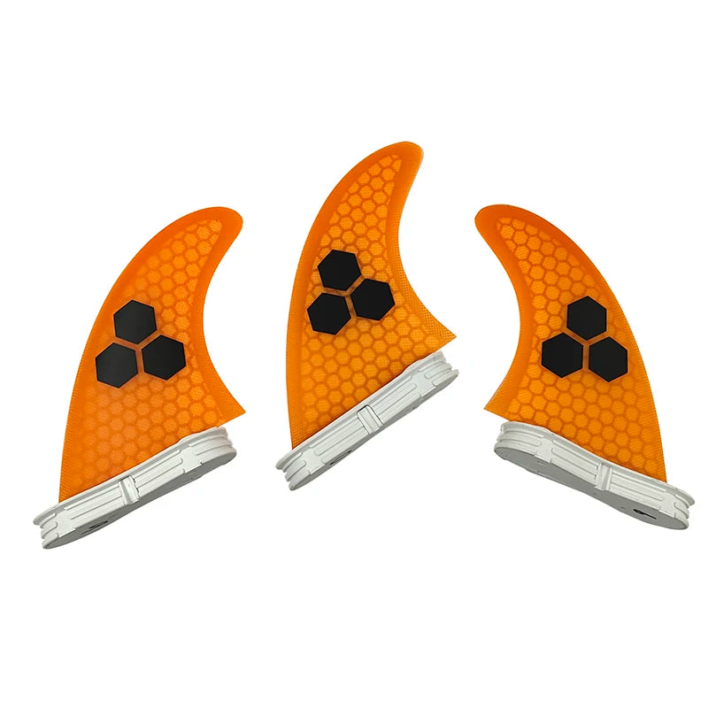 UPSURF FCS 2 FINS Surf Fin G5/G7 Surf Fin Quillas surf For Sup Thuster Fins 3pcs Honeycomb Fiberglass Surfboard Fin M/L Tri Fins