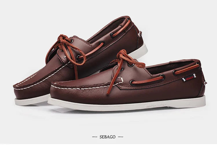 Men's Shoes Large Sailing Korean Edition Trendy Driving Dou Dou Casual Leather Shoes for Men